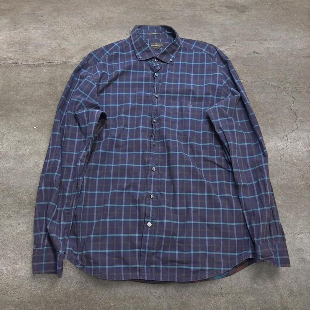 Rodd-gunn Men's Blue and Navy Shirt
